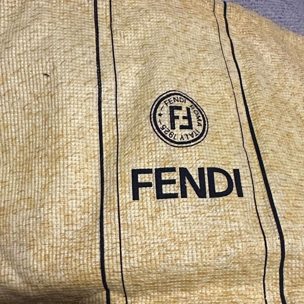 Fendi Yellow Drawstring Pouch - Picture 2 of 5